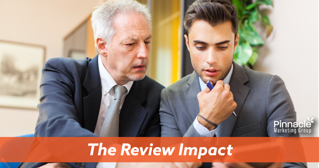 The review impact blog header