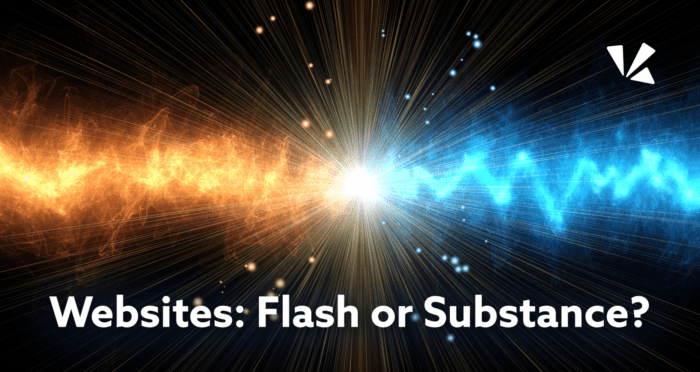 Websites: flash or substance blog header