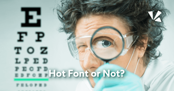 Hot font or not blog header