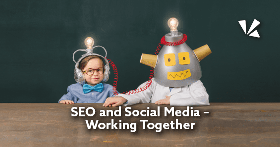 SEO and social media working together blog header