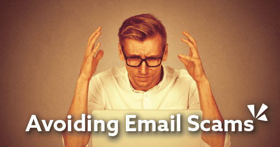 avoiding email scams blog header