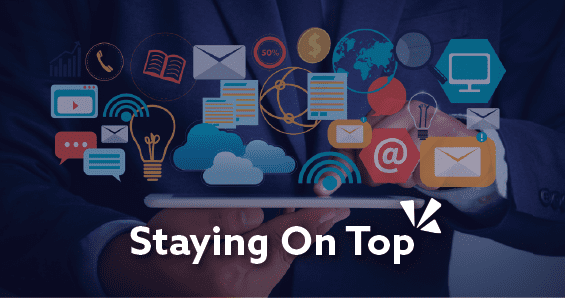 Staying on top blog header