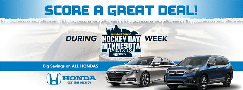 Honda of Bemidji hockey day in Minnesota social media cover