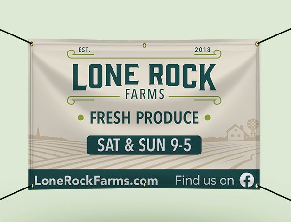 Lone Rock Farms banner design