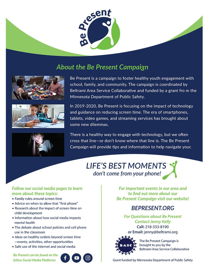 BASC be present campaign brochure