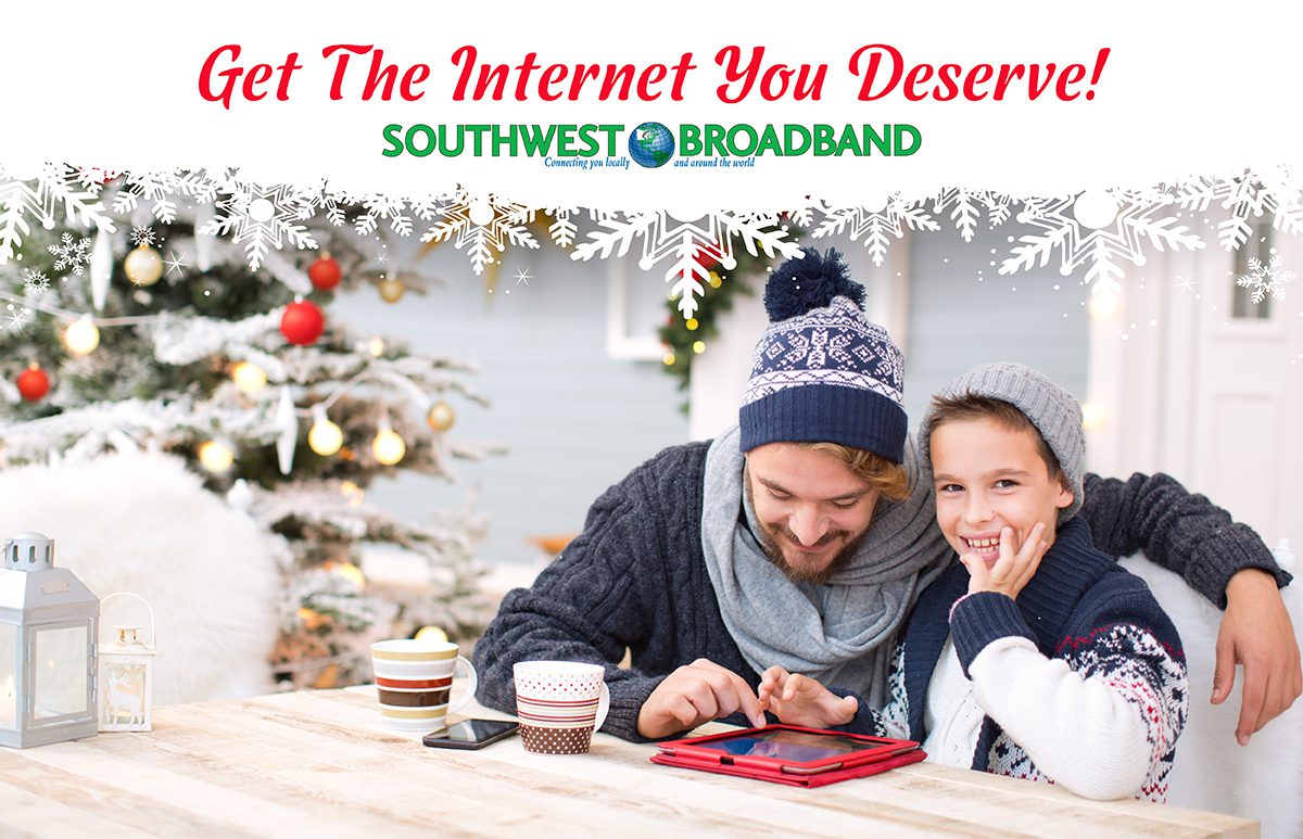 Southwest Broadband winter Facebook campaign post