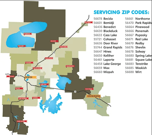 PBTV Service Territory illustration