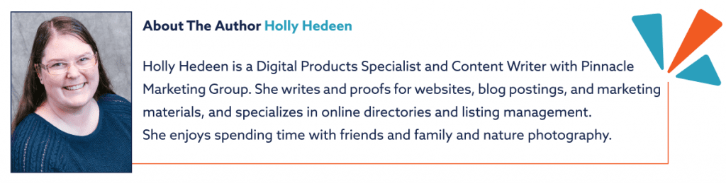 About the author illustration for digital products specialist Holly Hedeen