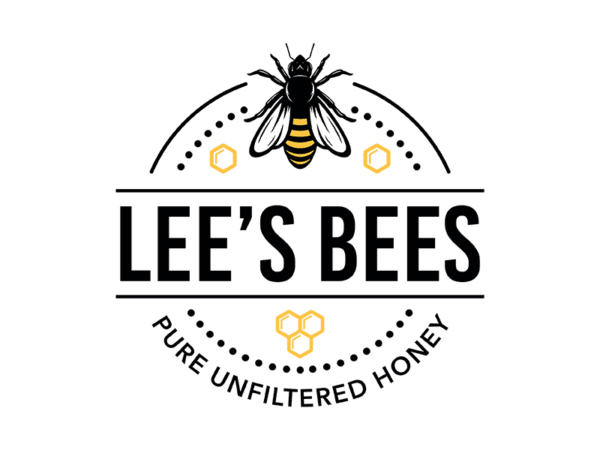 Lee's Bees pure unfiltered honey logo