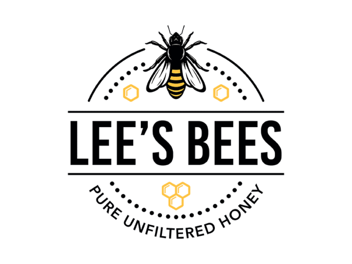 Lee's Bees pure unfiltered honey logo created by Pinnacle Marketing Group
