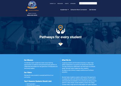 Bemidji Career Academies website home page