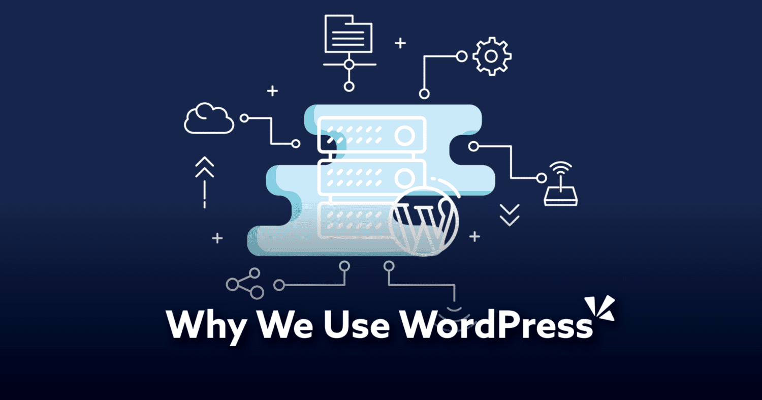 Why We Use Wordpress graphic