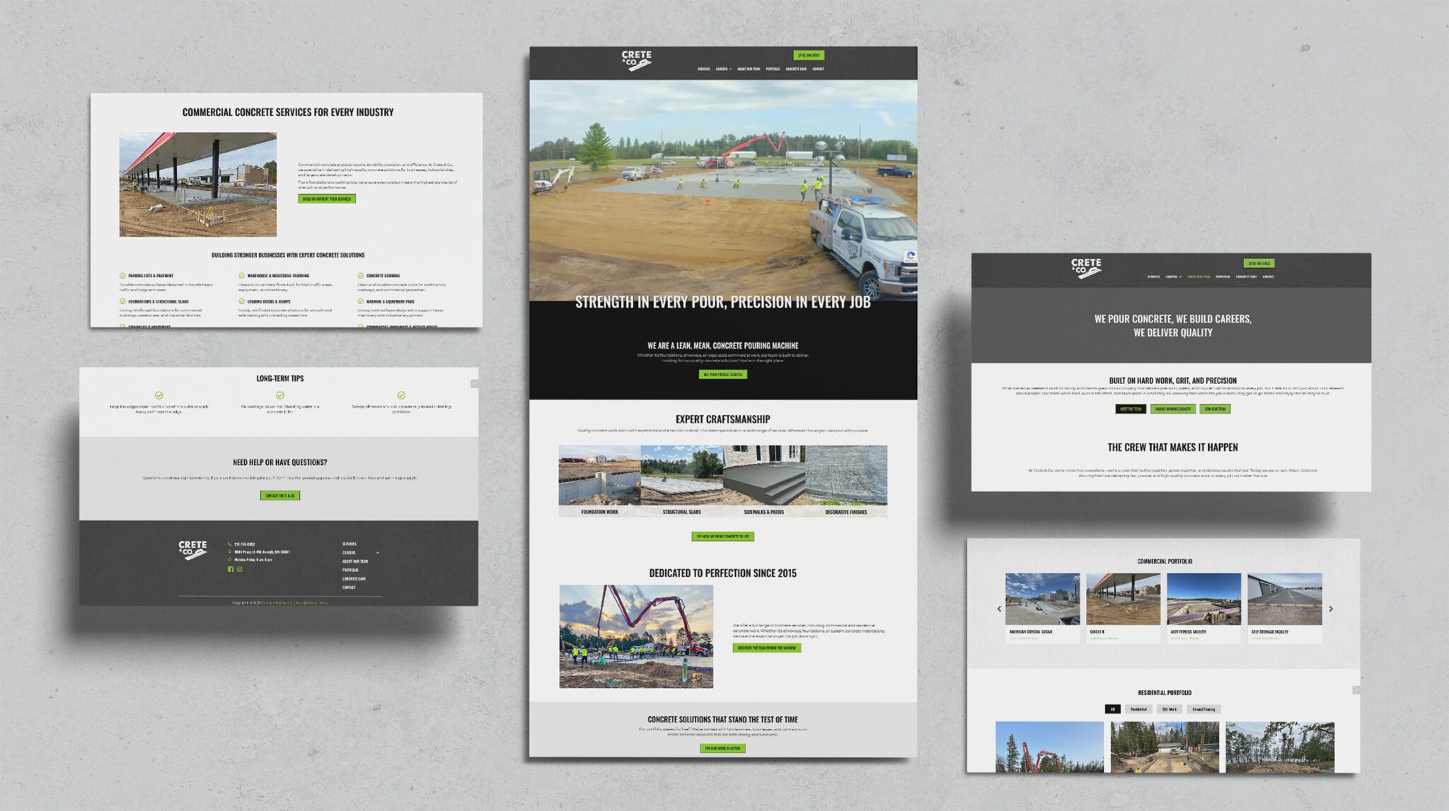 Crete & Co. webpage mock up