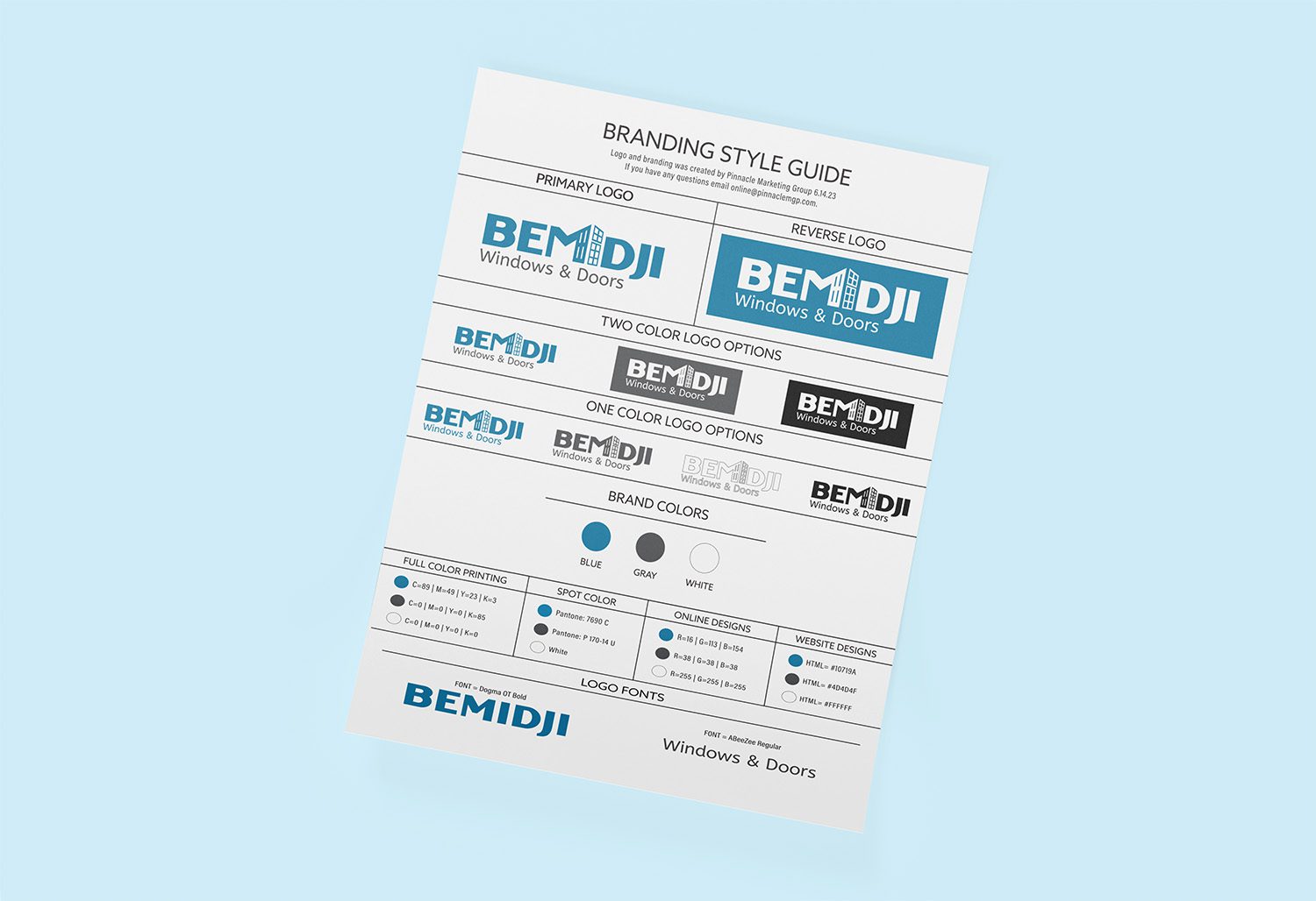 Logo sheet